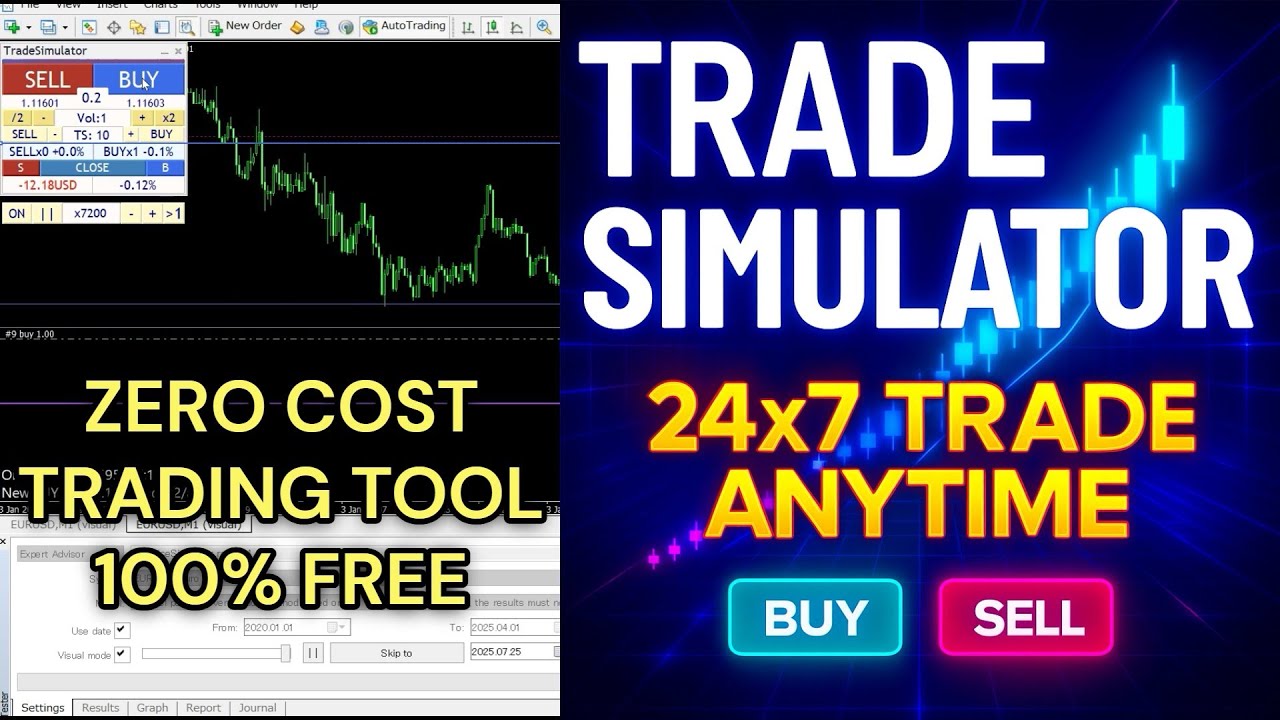 Trade Simulator MT5📈100% Free & Incredibly Realistic!🎮 Perfect for #Forex, #CFD & #Crypto Traders