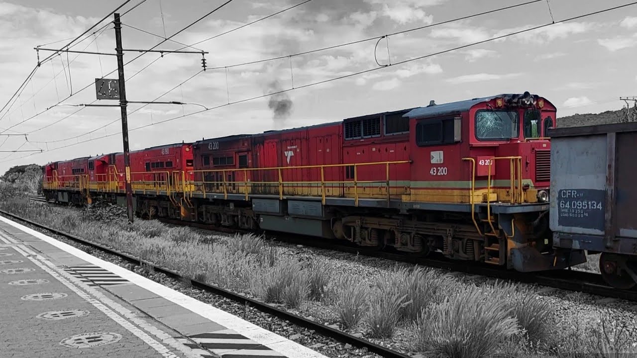Three 43GE's with 75 wagons of coal