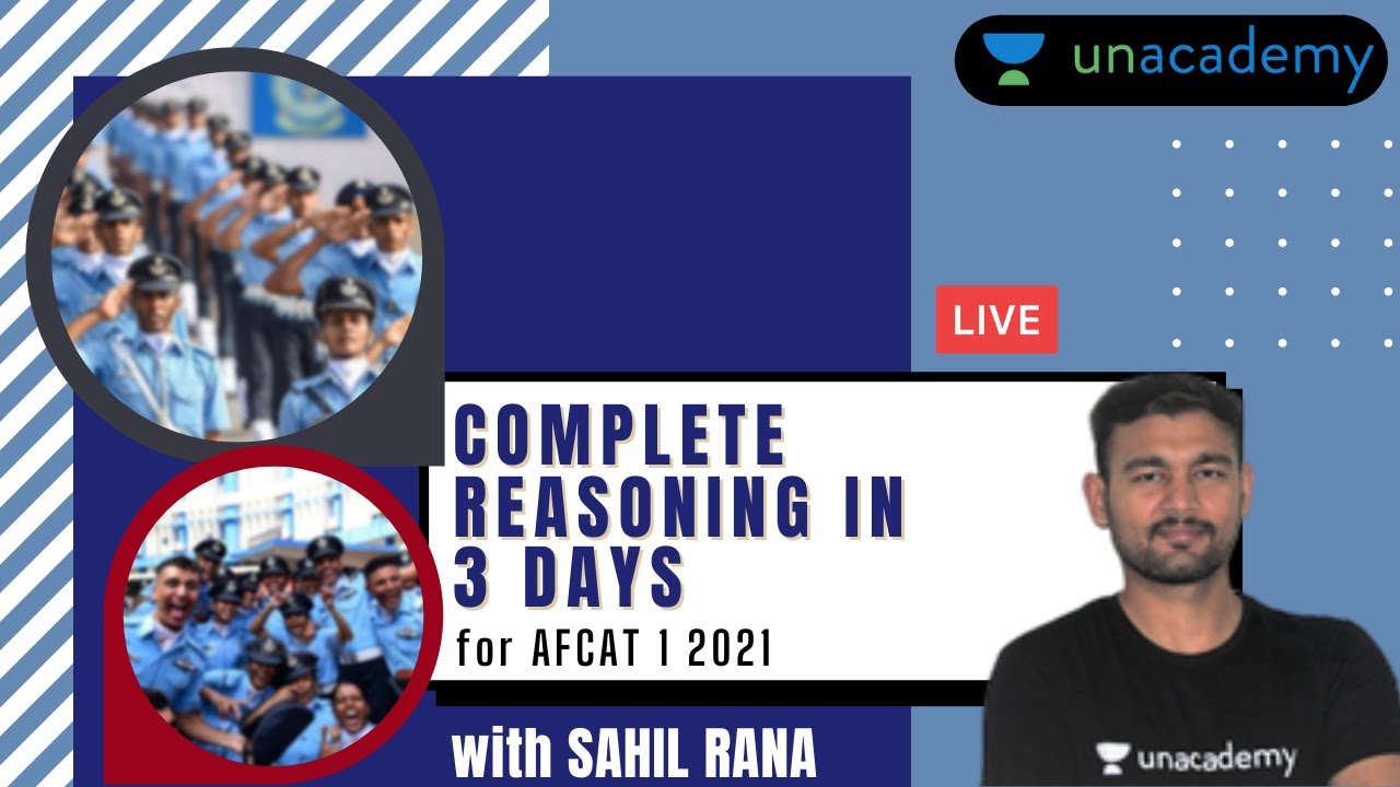 Complete Reasoning in 3 Days for AFCAT 1 2021- Part 1 | Target AFCAT 1 2021 | Sahil Rana
