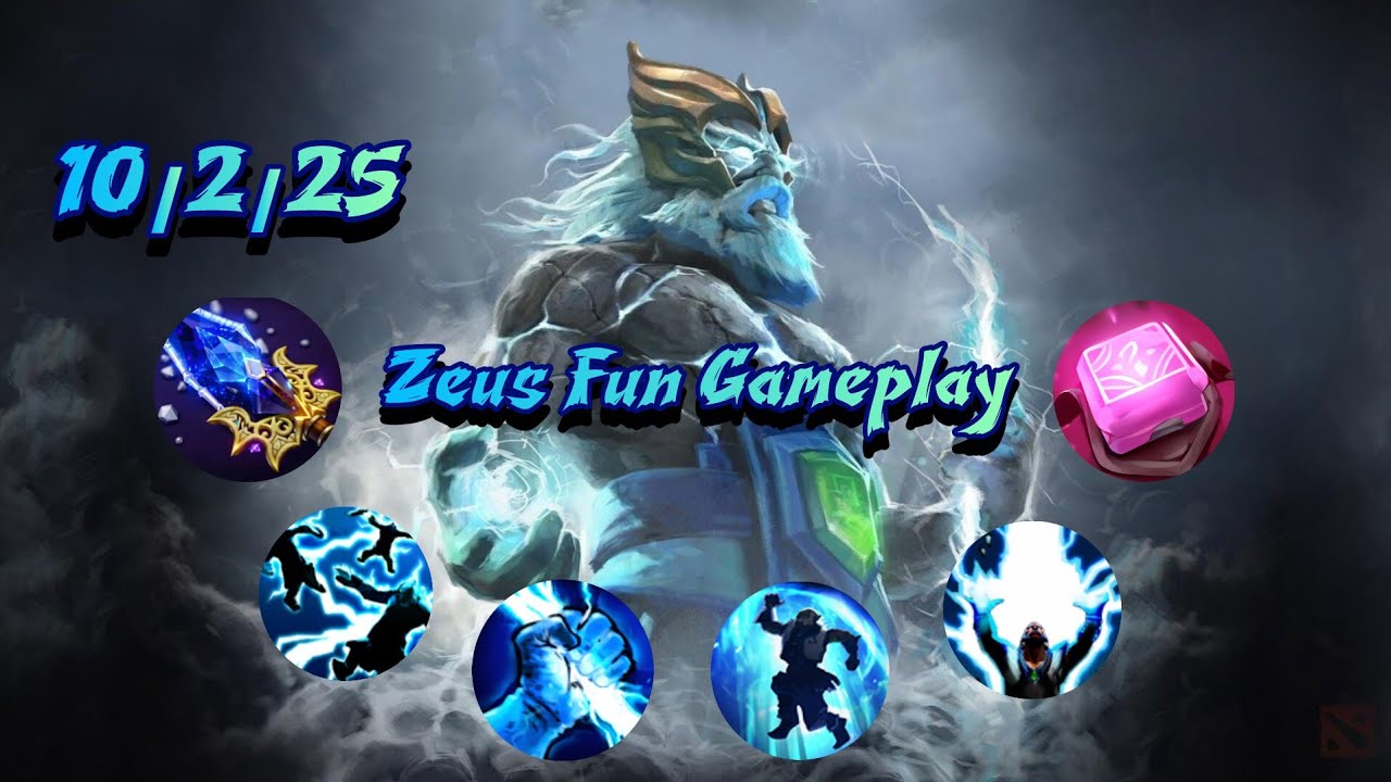 Zeus Fun Support Gameplay _ Gameplay Highlights | Dota2 