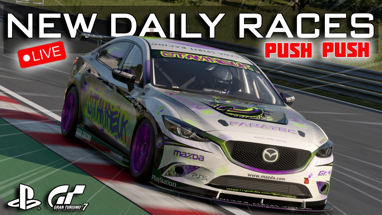 🔴LIVE - Gran Turismo 7 - New Daily Races - Push Push - First Look