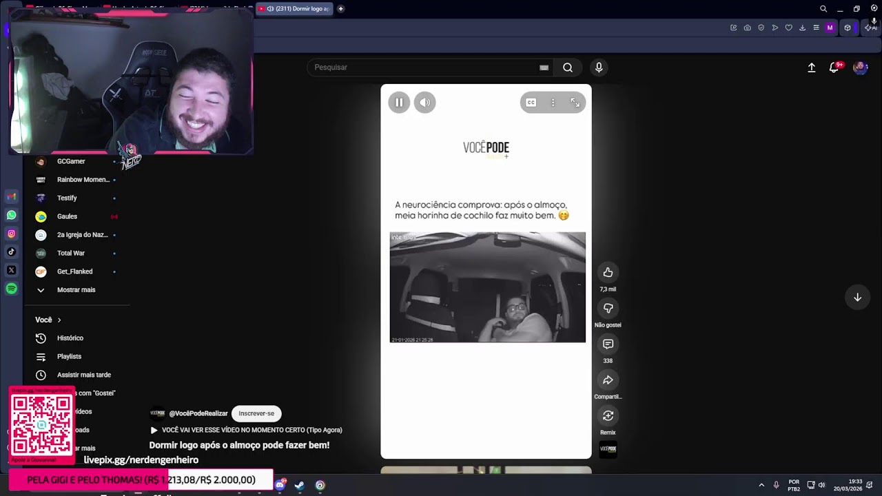 LIVE 🔴 RANKED NO R6 É MONSTRA! 🔴 Live 4K