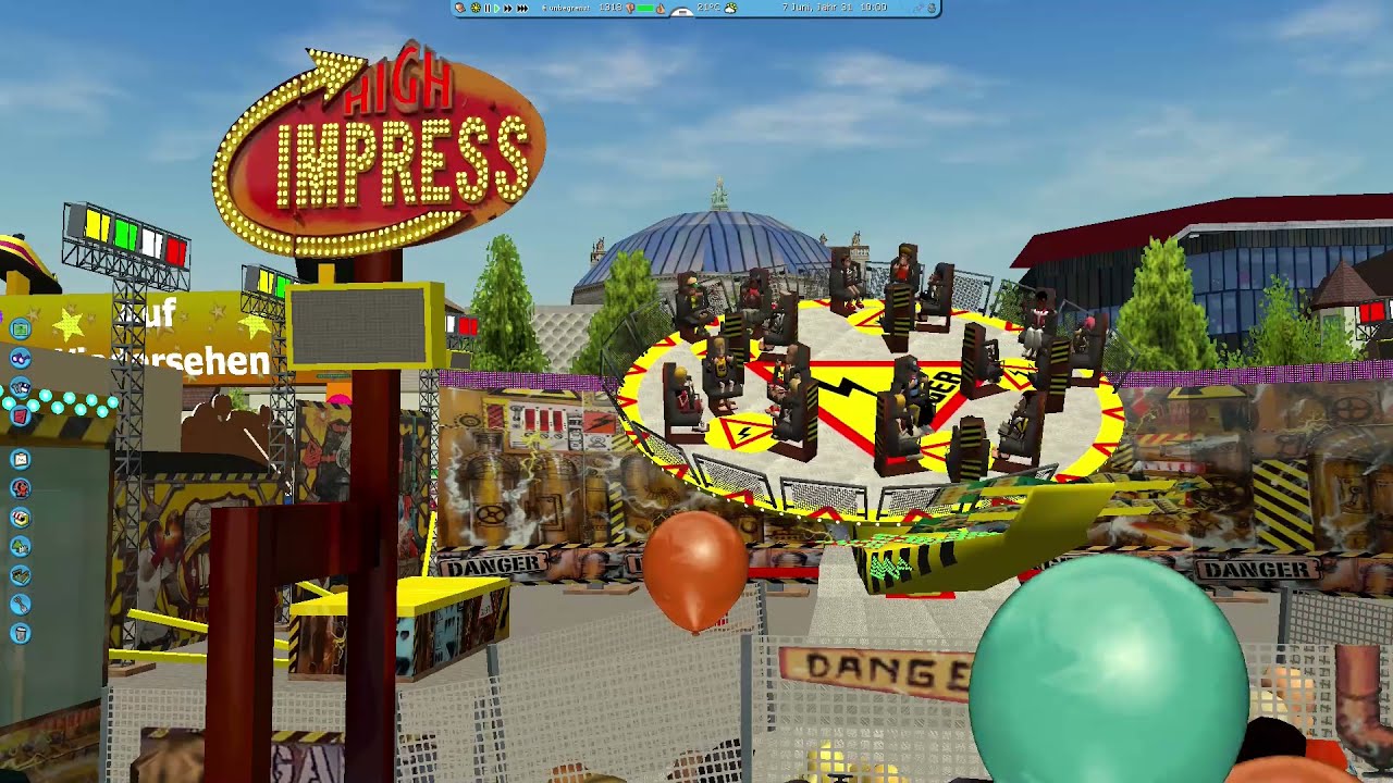 My little KIRMES on RCT 3 (RollerCoaster Tycoon 3) PART 37 - Kirmes in der Stadt TEIL 17