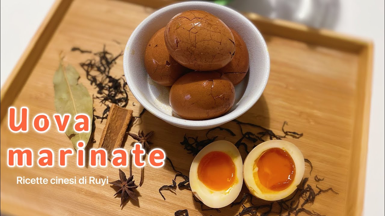 2 ricette UOVA MARINATE: GIAPPONESE con TUORLO Tenero e CINESE alle 5 spezie e il tè