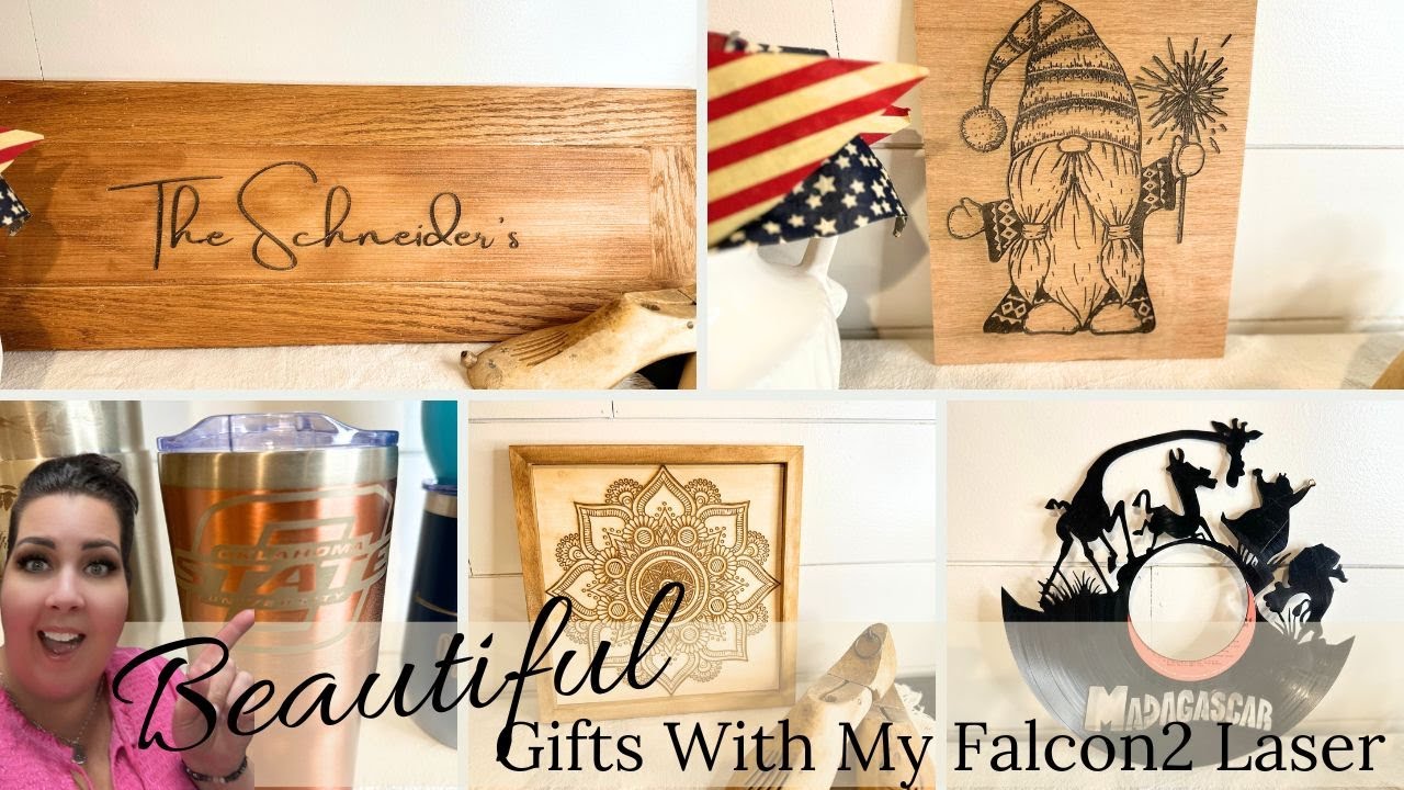 DIY PROJECT WITH VINYL RECORDS Using Creality Falcon2 22w Laser Engraver & Cutter!! 😱