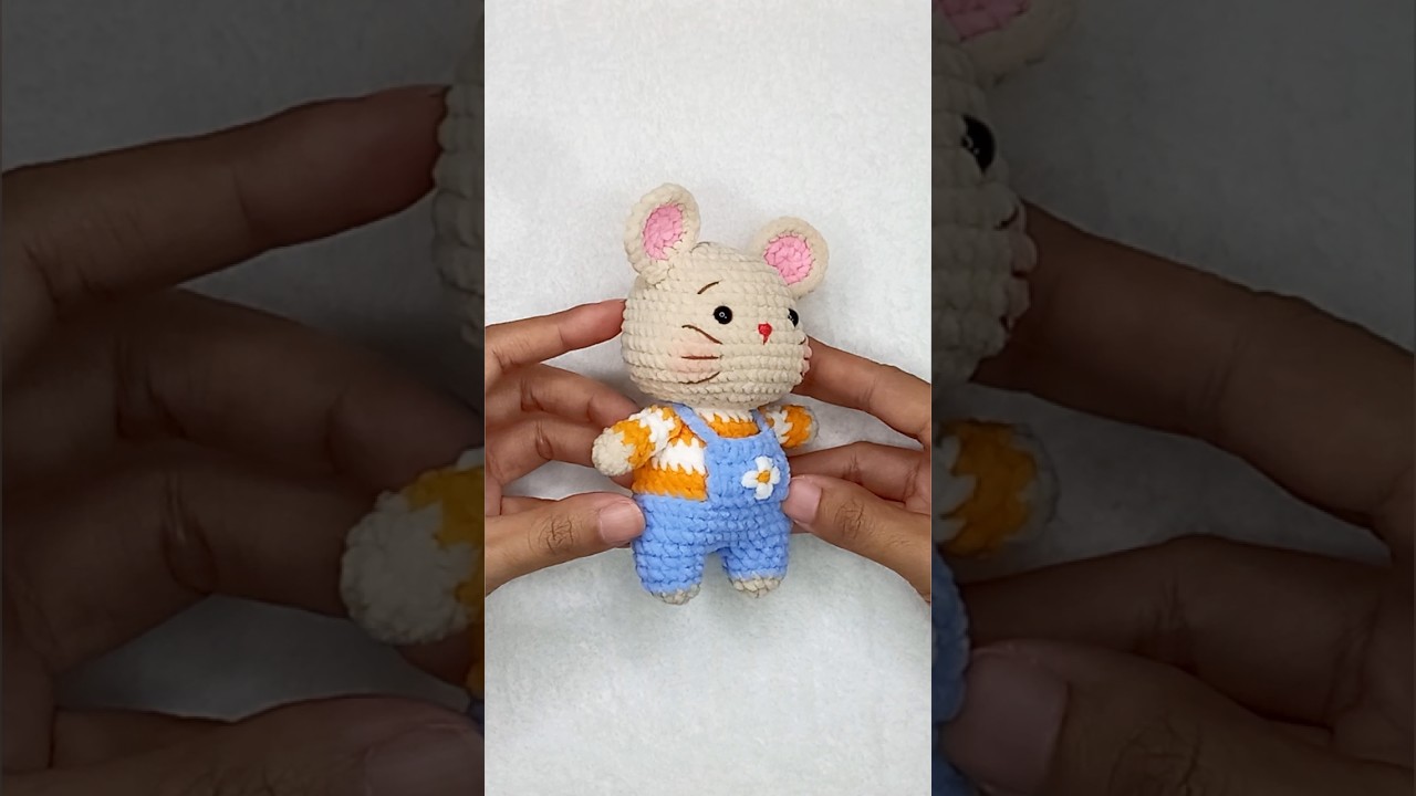 Little Mouse Crochet from Start to Finish | Easy DIY Amigurumi #crochettoys #mousecrochet #handmade