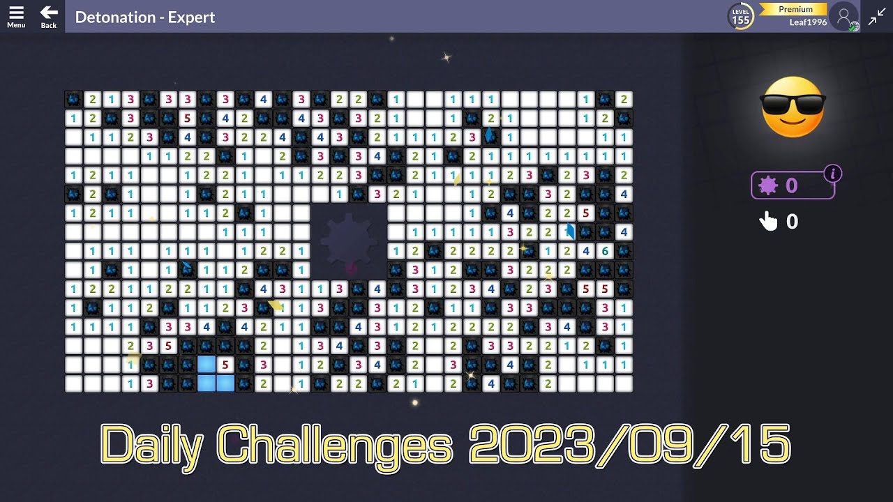 【Microsoft Minesweeper Online】  Daily Challenges Sep 15, 2023