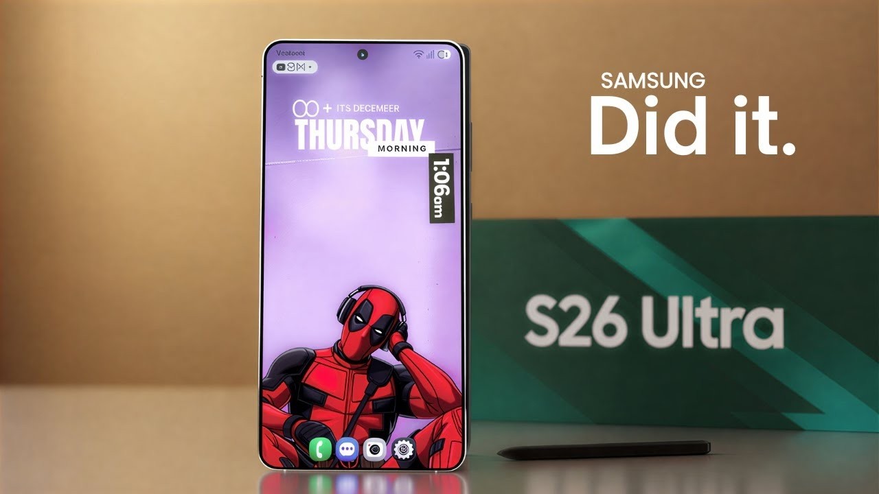 Samsung Galaxy S26 Ultra - Official Renders Just Leaked 👀