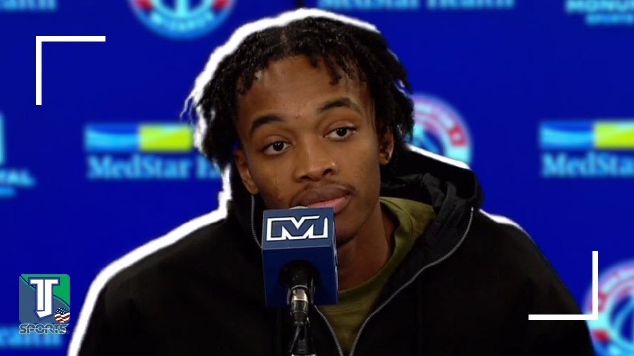 Bilal Coulibaly REACTS to his career night LEADING the Wizards past Trae Young's Hawks