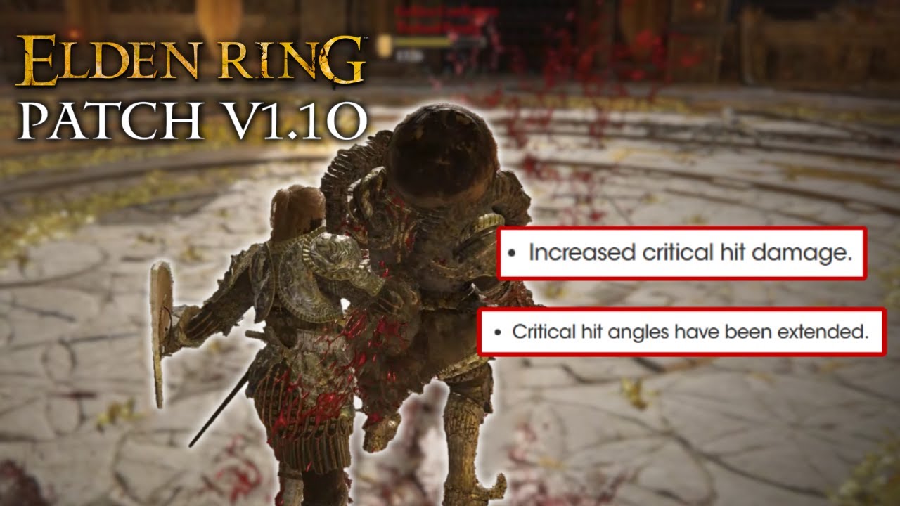 So they buffed backstabs... | Elden Ring Patch 1.10