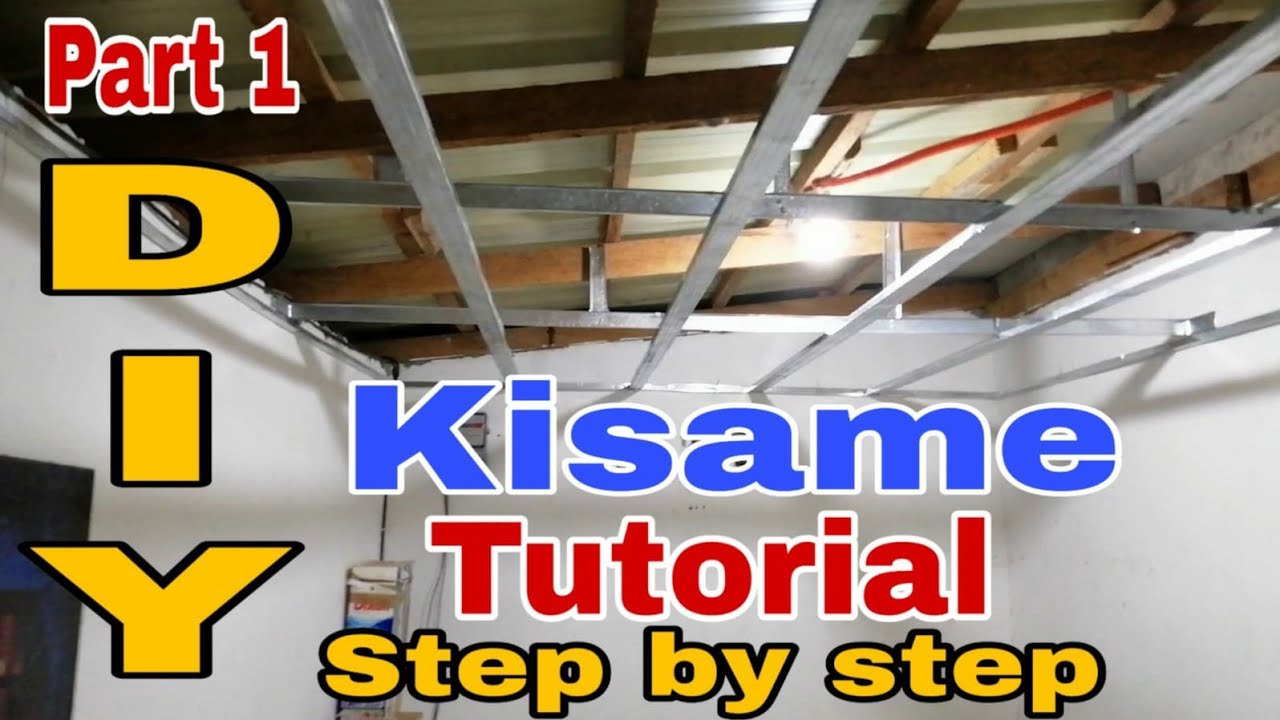 Paano MagKisame | DIY na Kisame | Ceiling Installation | How to Install Metal Frame Ceiling | Kisame