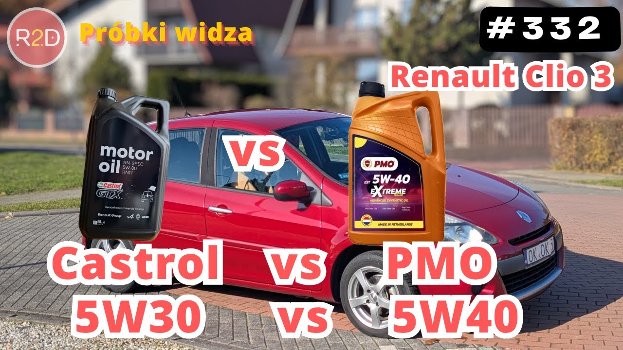 Dwa r&oacute;żne oleje: Castrol GTX vs PMO Extreme, 5W30 vs 5W40 #332