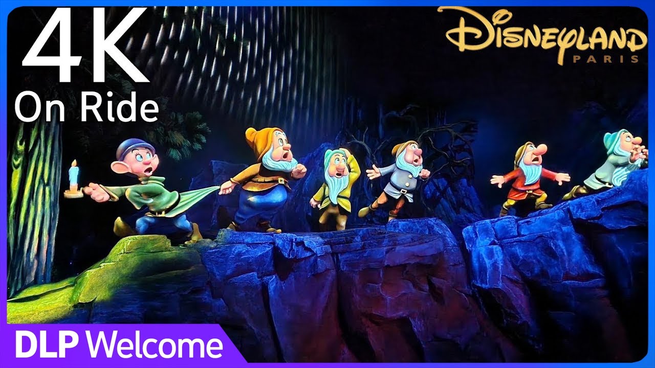 [4K - Extreme Low Light] Snow White and the Seven Dwarfs - On Ride 2022 - Disneyland Paris