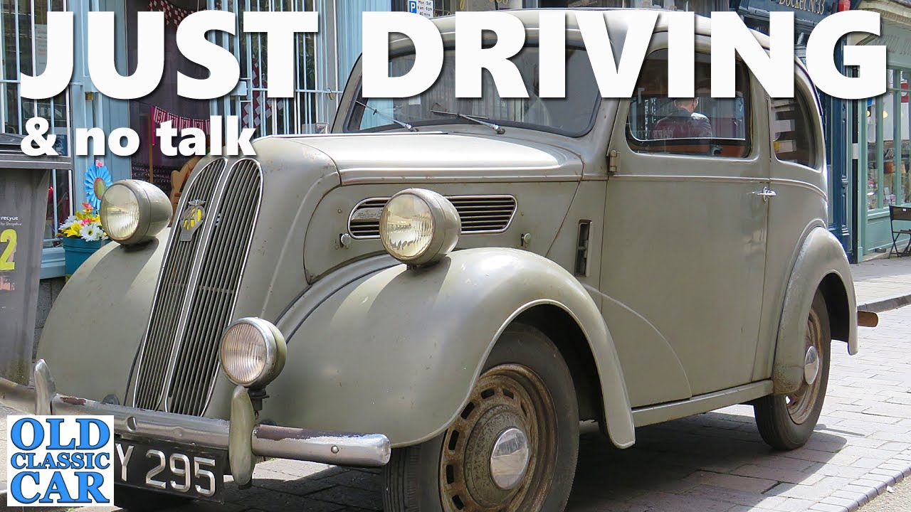 In the Ford Anglia E494A - 1950s style driving in a classic Ford (short video, no talk)