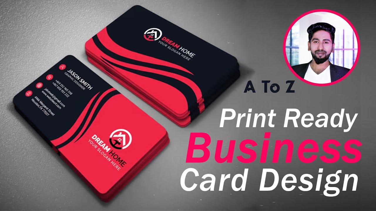 Print Ready Business Card Design in Illustrator Bangla | বিজনেস কার্ড ডিজাইন | Create visiting card