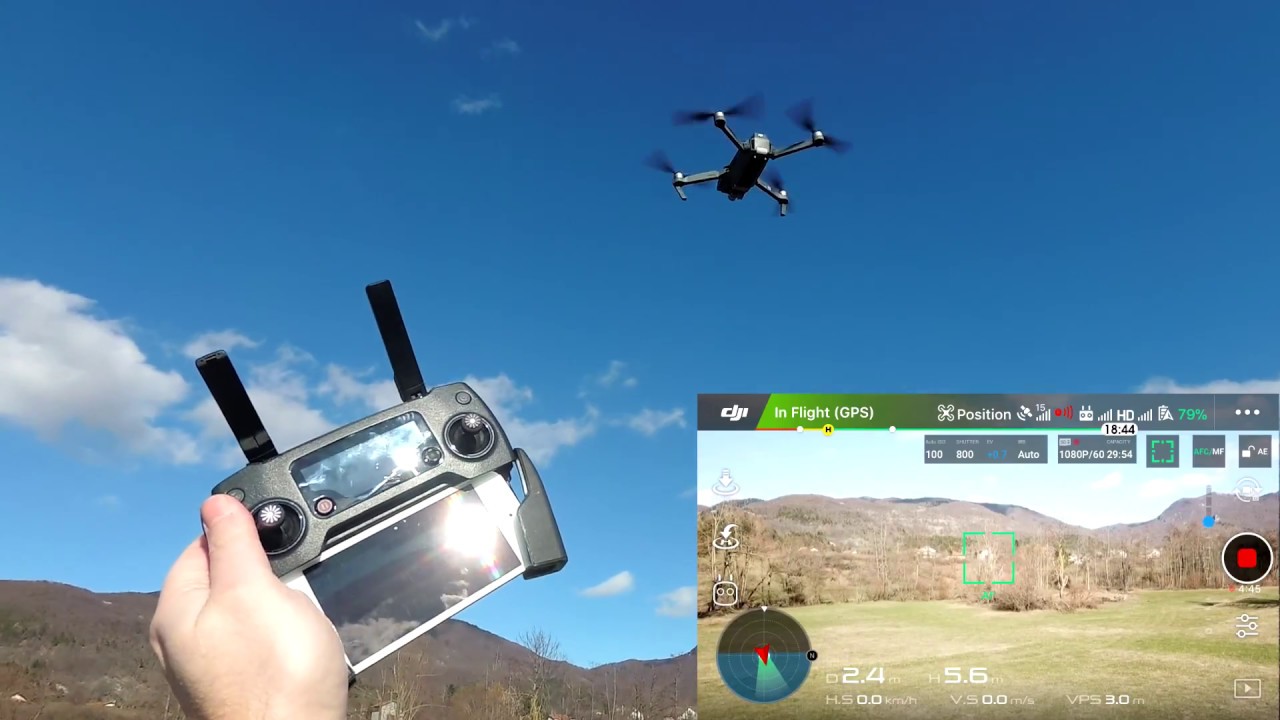 DJI Mavic PRO in ATTI per volare tra palazzi ed alberi senza GPS