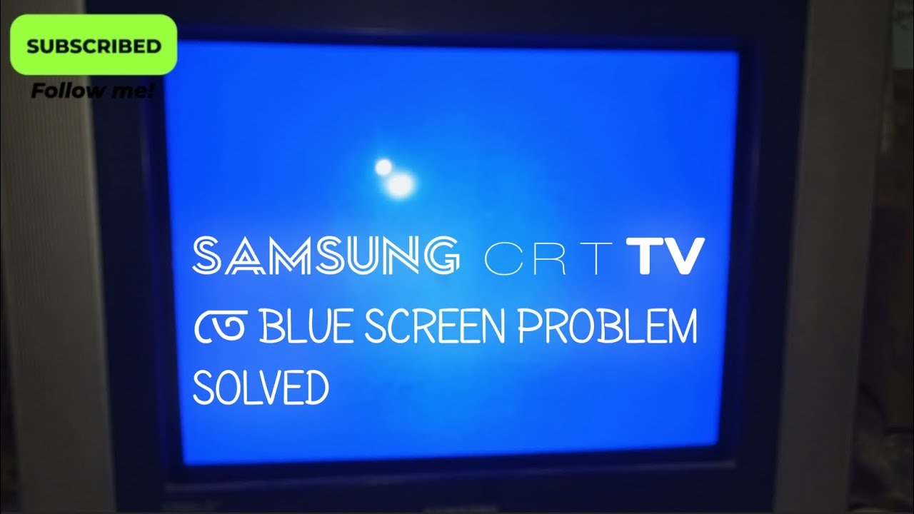 SAMSUNG CRT TV BLUE SCREEN PROBLEM SOLVED #Tv#samsung #shorts #viralvideos #suggested
