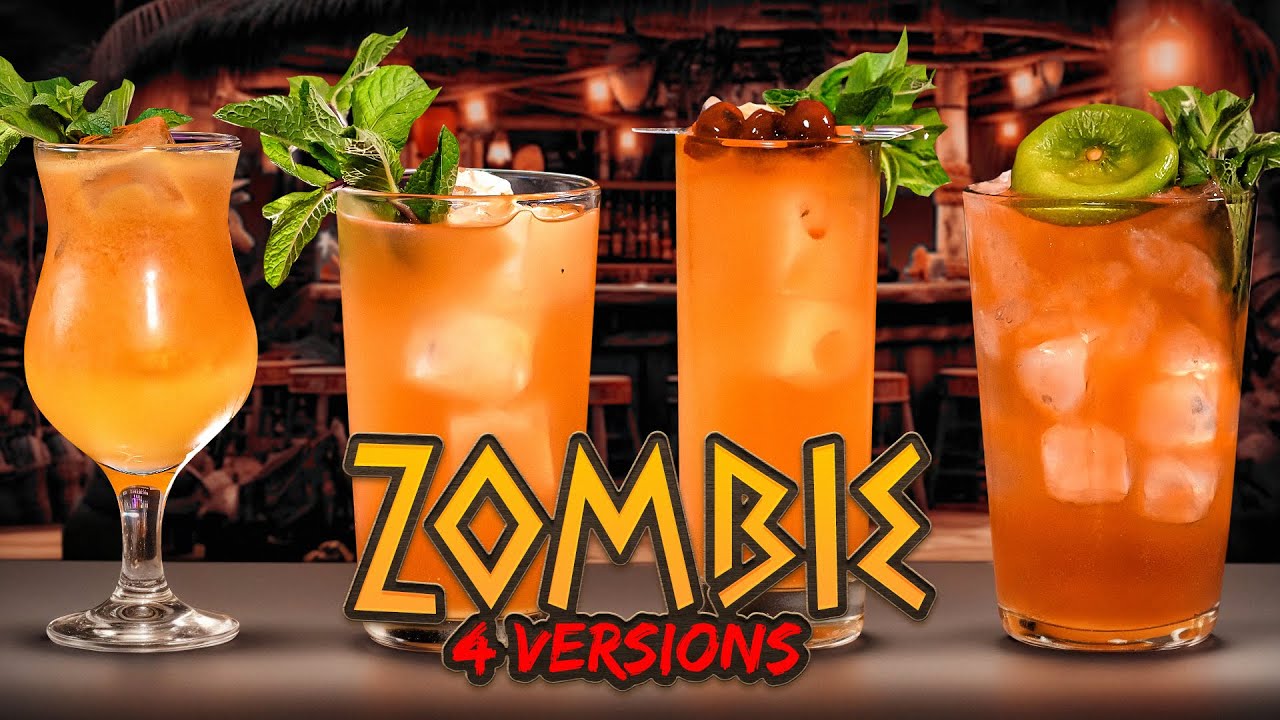 ZOMBIE cocktail 🍹 4 best recipes