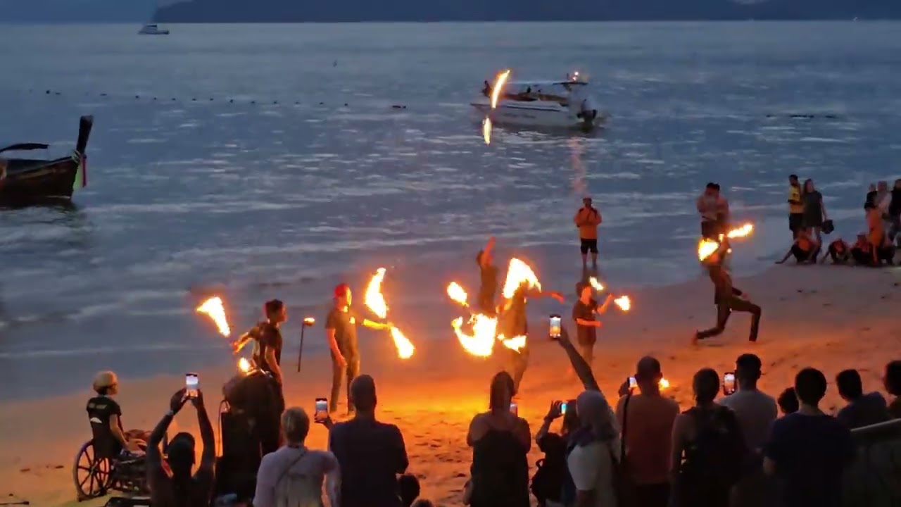 Fire Show at Ao Nang Krabi Beach