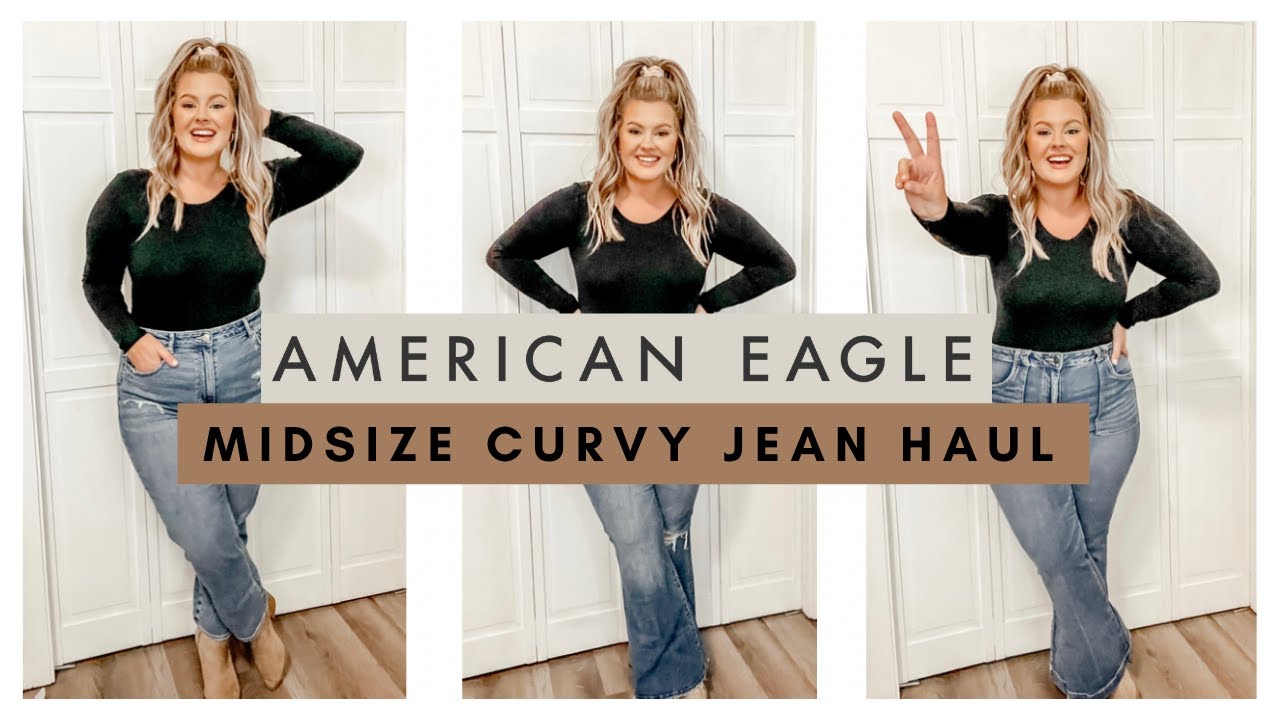 3 DIFFERENT STYLES... 3 DIFFERENT SIZES?! AMERICAN EAGLE JEANS TRY-ON HAUL