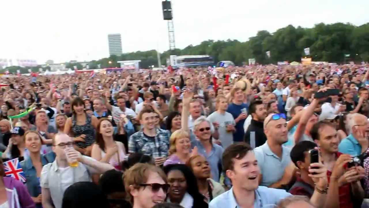 Mo Farah 5000m final in Hyde Park
