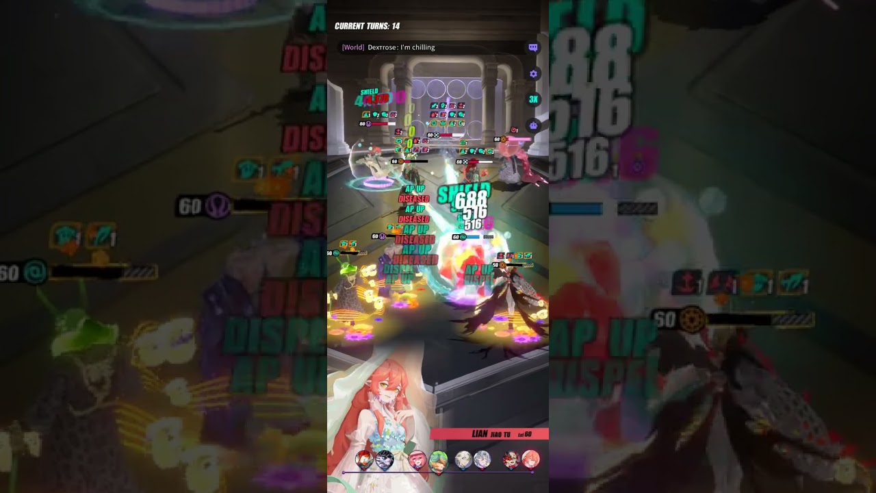 Dislyte Point War Jin Qiu vs R6 Lian & Sakura Wu You Team