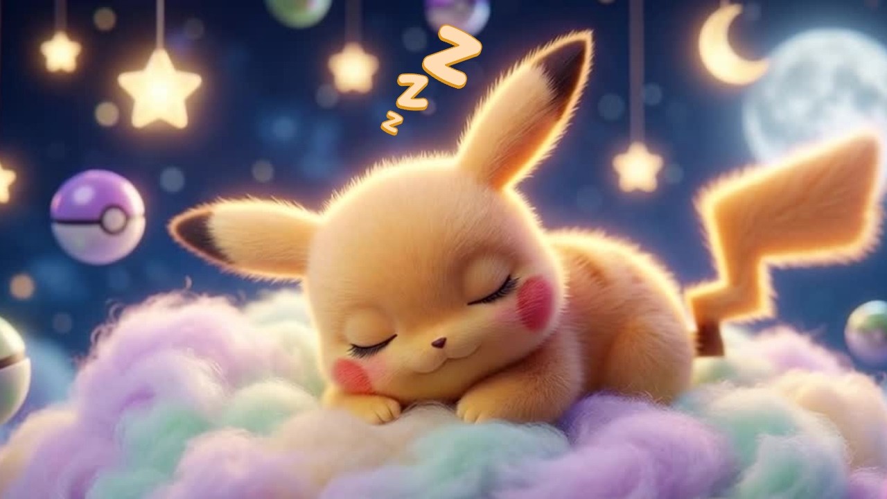Колыбельная Пикачу 💤 Спокойная музыка для сна малышей – Расслабляющие мелодии на ночь