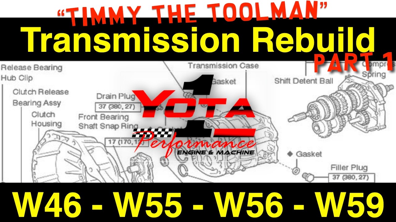 TOYOTA W46, W55, W56, W59 Transmission Rebuild - Part 1 (Teardown)