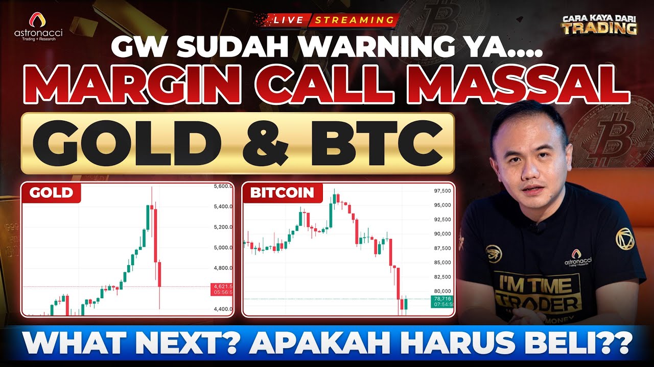 UPDATE BITCOIN & GOLD! Margin Call Massal Terjadi, SUDAH GW WARNING YA....