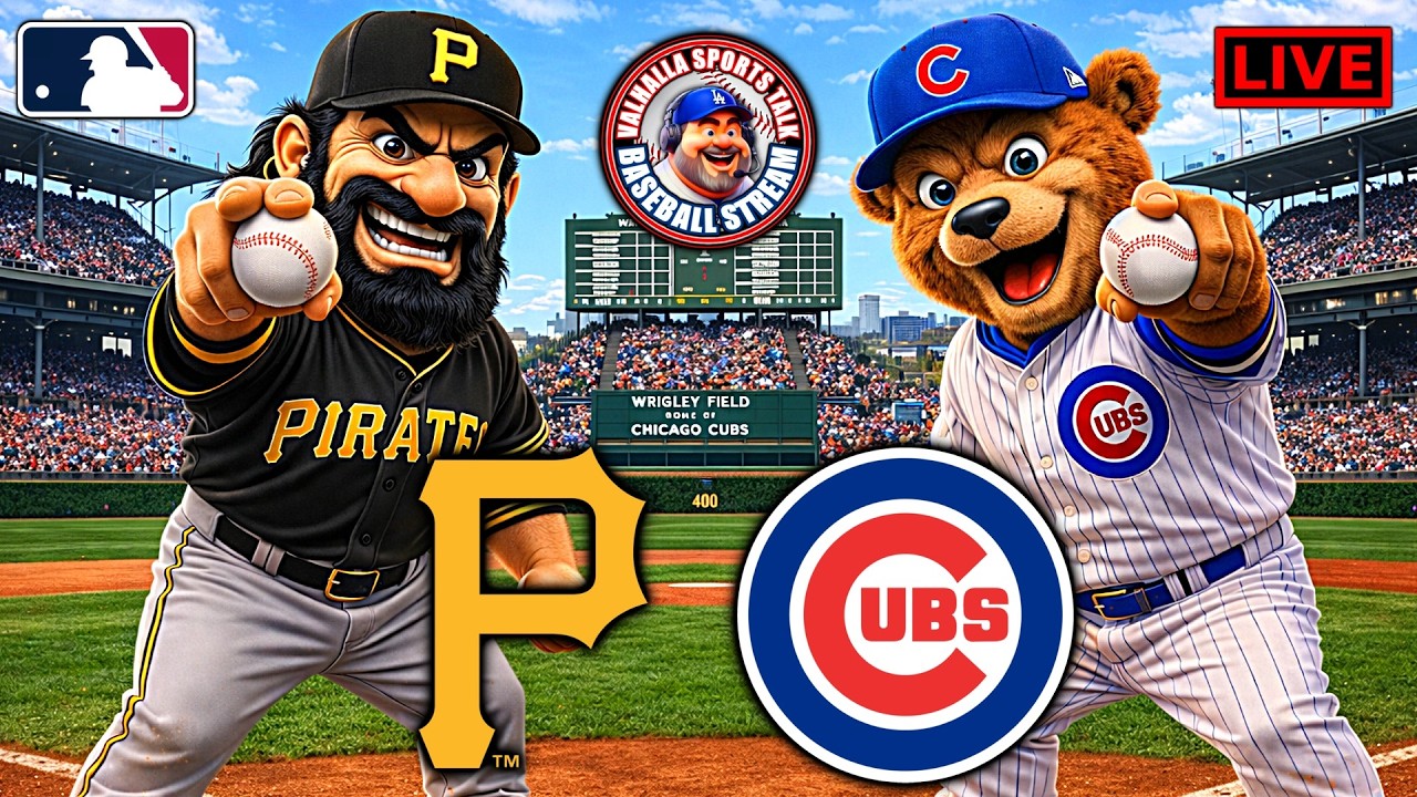 ⚾ Pirates vs Cubs LIVE 🔴 | MLB Watch Party ⚾ (Play-by-Play & Reactions)
