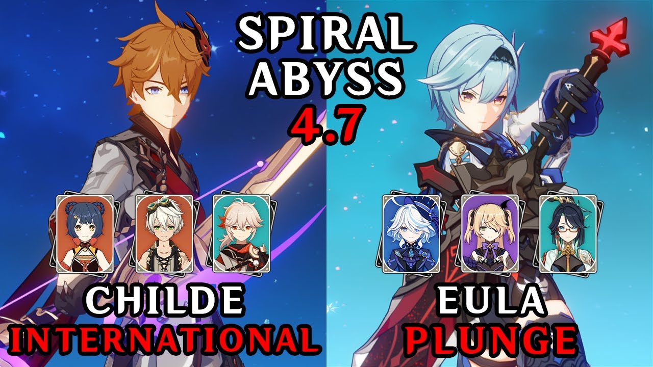 C0 Childe International and C1 Eula Plunge | 4.7 Spiral Abyss Floor 12