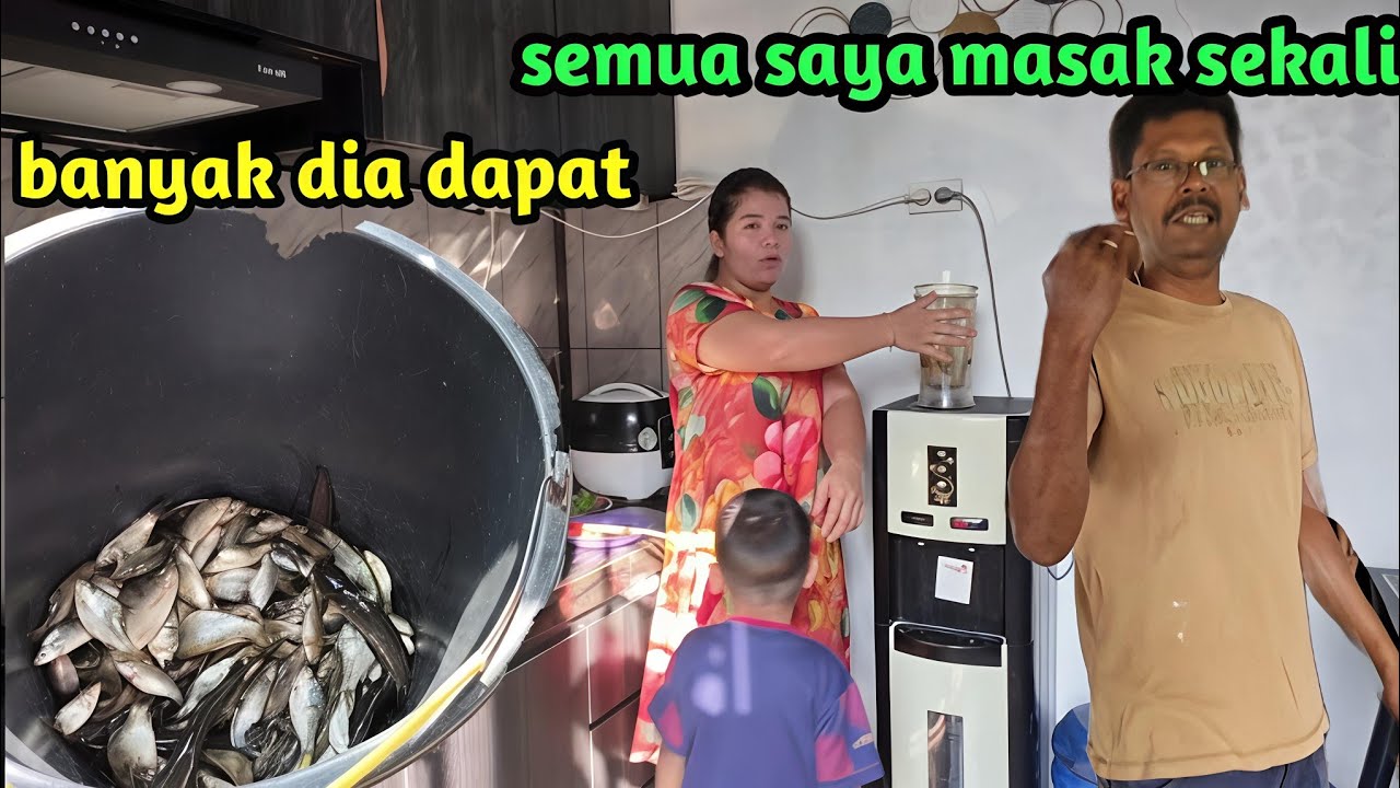 Ada 5 Jenis  ikan dan udang di dapat suami..Terus saya masak semuanya 