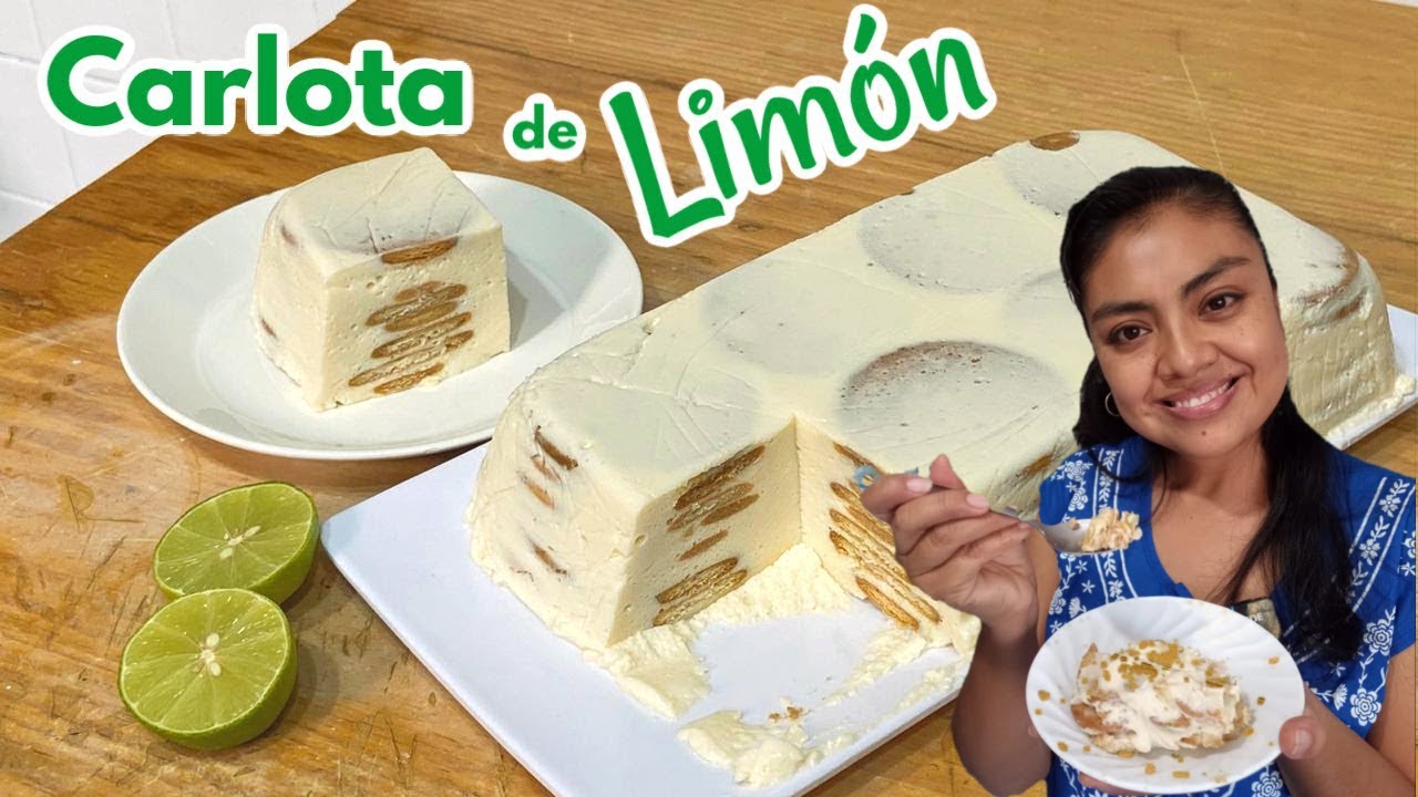 COMO HACER CARLOTA DE LIMÓN CON GALLETAS MARÍAS
