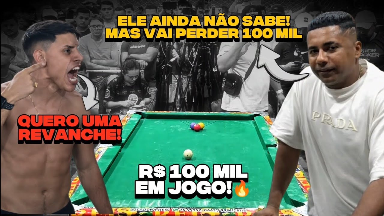 R$ 100 MIL - O LAMBE LAMBE PEDIU UMA REVANCHE AO MAYCON DE TEIXEIRA - O SALÃO PAROU! 🔥😨
