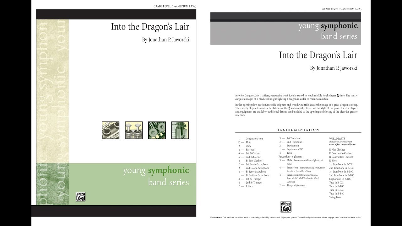Into the Dragon's Lair, by Jonathan P. Jaworski – Score & Sound