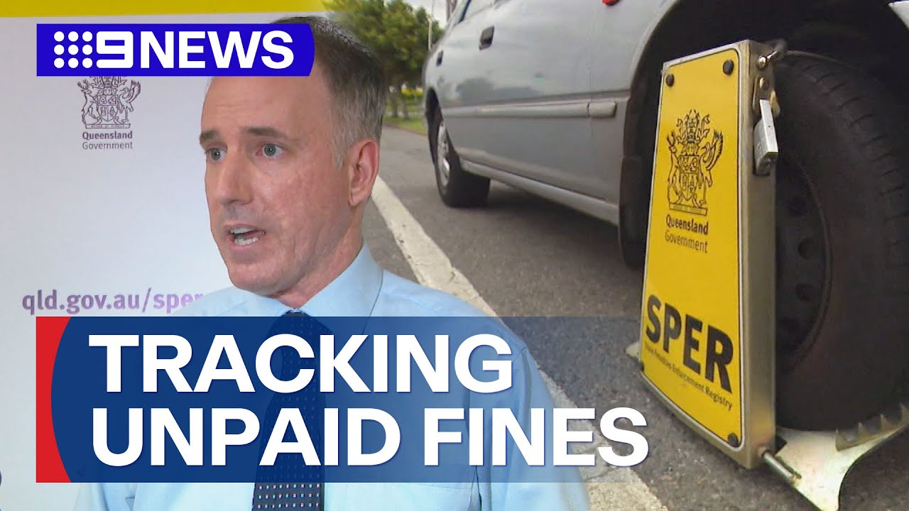 New technology hunting down motorists with unpaid traffic fines | 9 News Australia