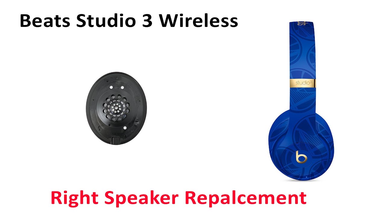 How To Fix Replace Blown Bad Right Speaker Beats By Dre Studio 3 Wireless