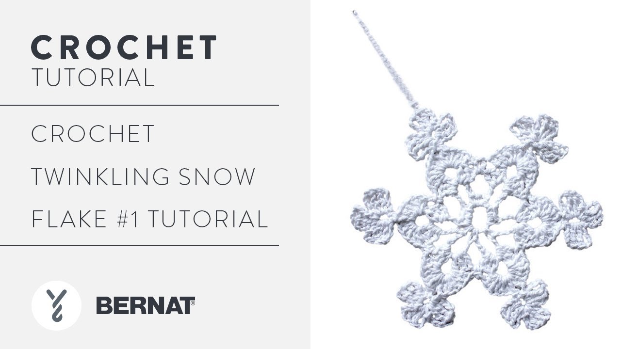 Crochet Twinkling Snowflake #1 Tutorial