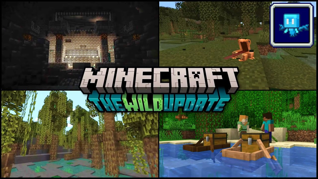Minecraft 1.19 - The Wild Update - Deep Dark Cities, Mangrove Trees & Frogs!
