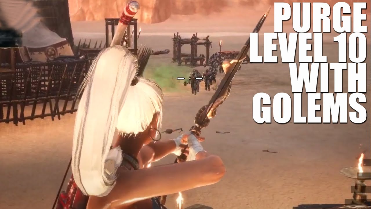 Conan Exiles Purge Level 10 with Golems.