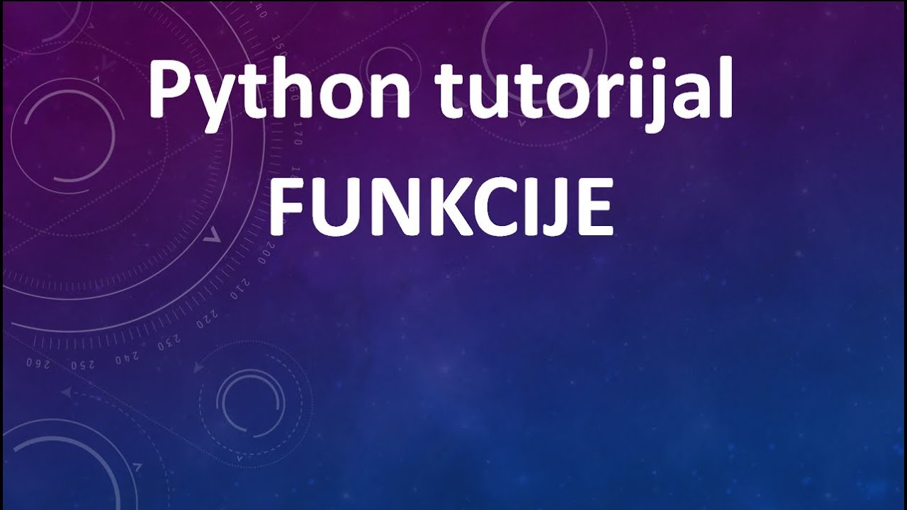 Python tutorijal - Funkcije