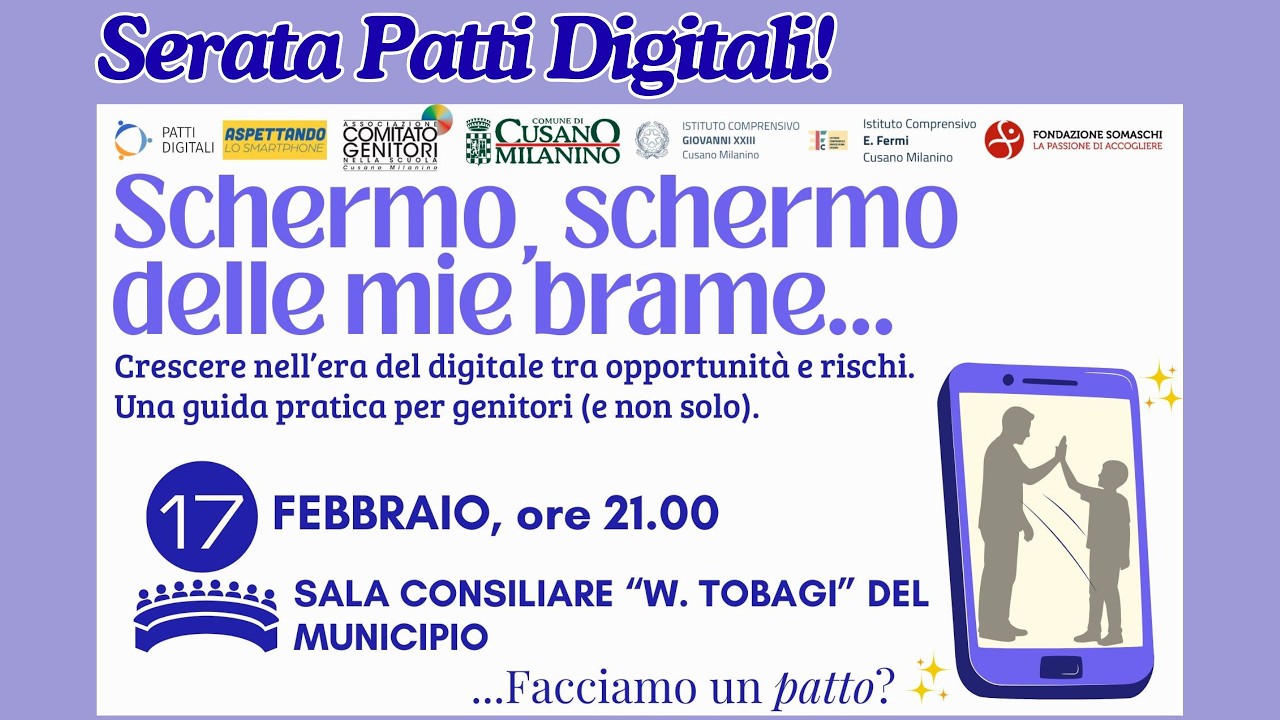 Patti Digitali | Incontro pubblico del 17 febbraio 2026 presso la Sala consiliare 