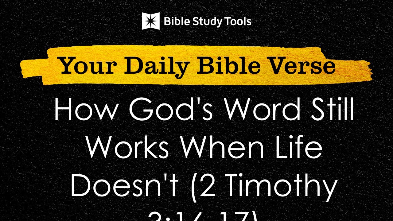 How God's Word Still Works When Life Doesn't (2 Timothy 3:16-17) | Your Daily Bible Verse