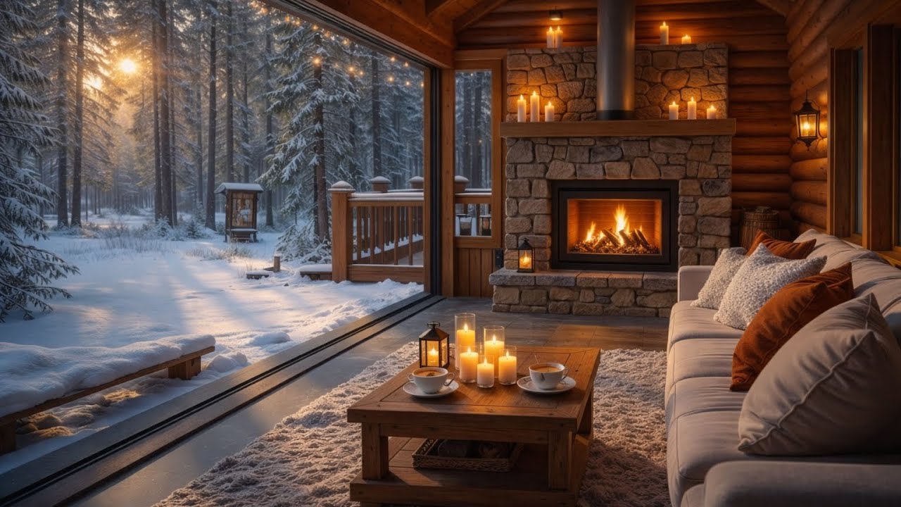 Cozy Fireplace Ambience 🔥 Warm Fire Sounds for Deep Sleep & Relaxation
