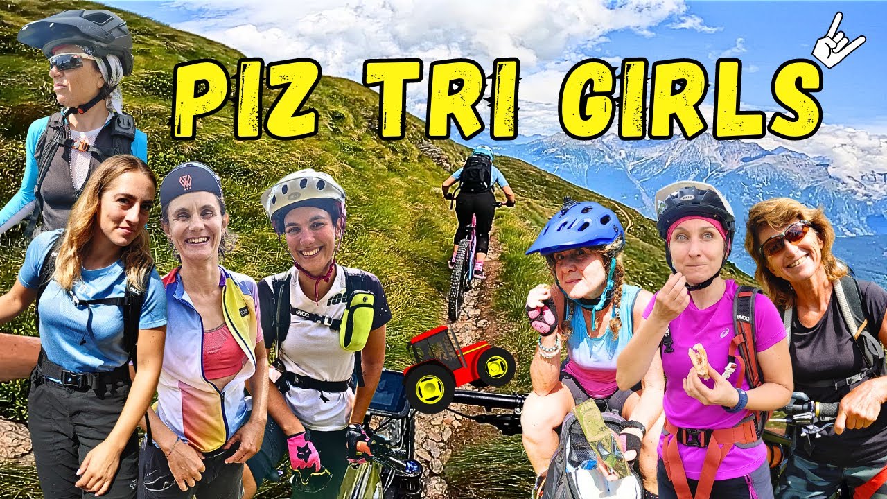 Sette ragazze in cima al PIZ TRI ? E che manico in discesa 😱😎👀 @mtbvalcamonica @mtballmountainbs