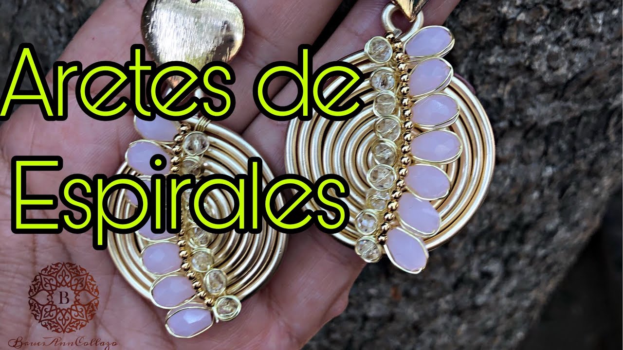 Aretes espiral y alambrismo #alambrismo #brincos #earrings #pantallas