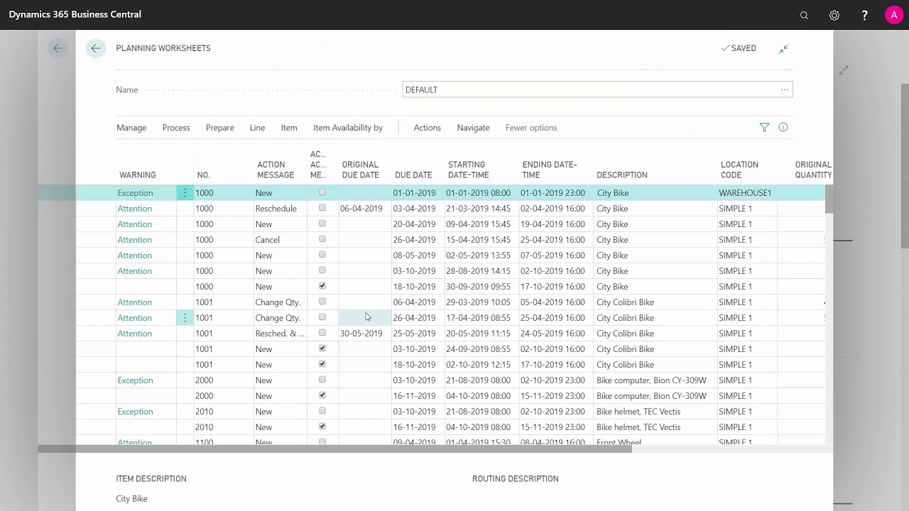 The Requisition Worksheet and Planning Worksheet uses the same engine and performs the same job