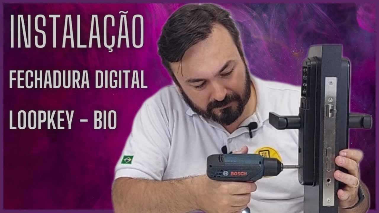 Instala&ccedil;&atilde;o de Fechadura Digital Loopkey Bio