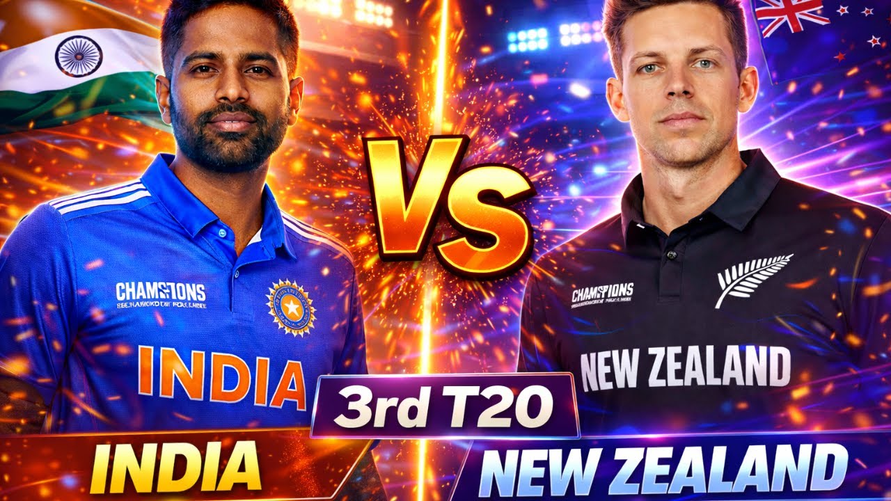 IND 🇮🇳 vs NZ 🇳🇿 3rd T20 LIVE 🔥 | Surya vs Santner | Match Simulation