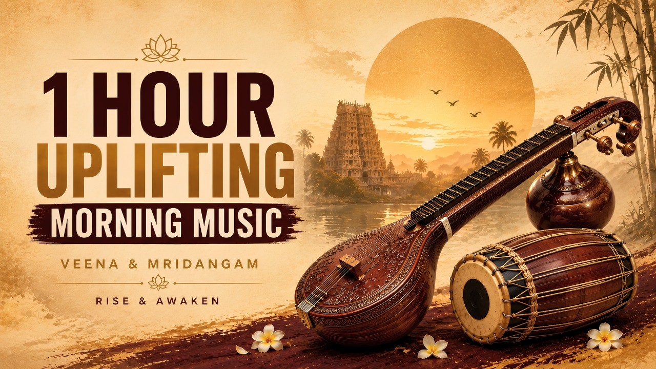 1 Hour Uplifting Morning Music | Veena & Mridangam Indian Classical Ensemble | Rise & Awaken